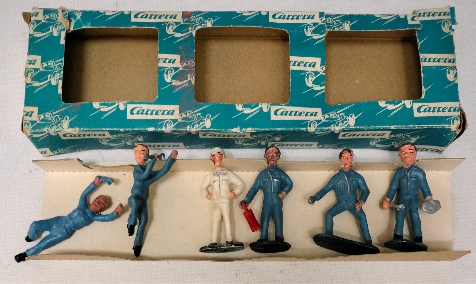 Carrera racebaan orginele baan figuren set personeel scenery, Ophalen of Verzenden, Elektrisch, Carrera