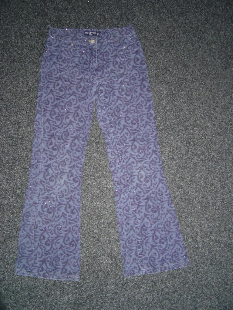 prachtig meisjesbroekje ( maat 8/128 ) MONNALISA, Ophalen of Verzenden, Gebruikt, Meisje, Broek