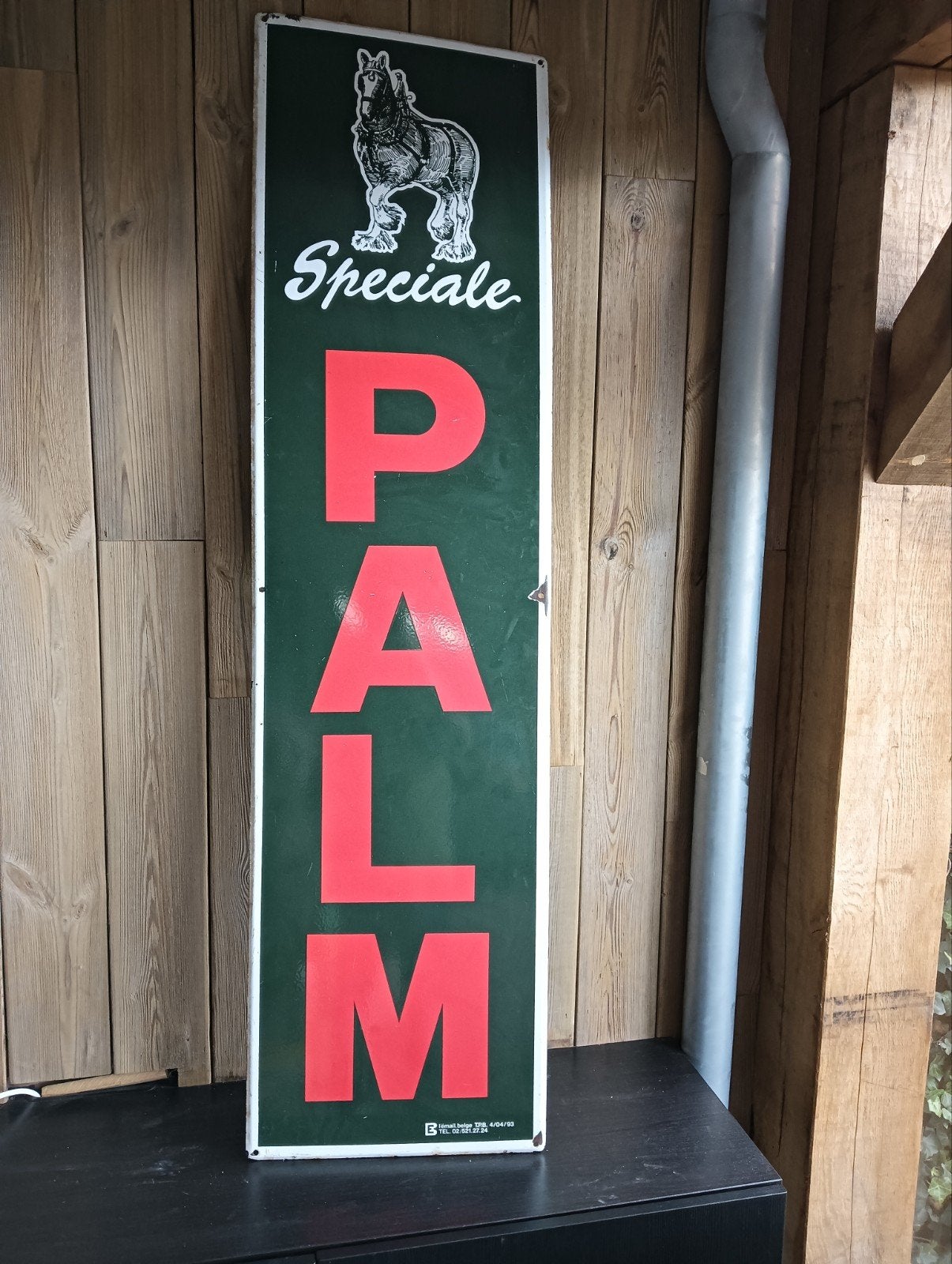 Emaille bord van PALM, Ophalen, Zo goed als nieuw, Reclamebord