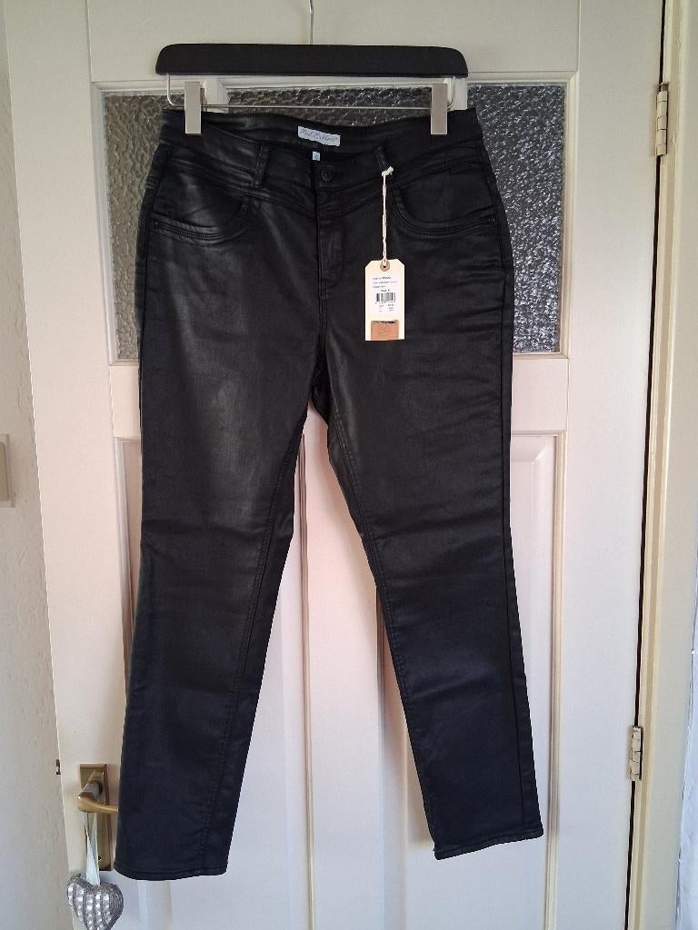 Red Button Molly Coated Broek Maat 42 NIEUW!, Kleding | Dames, Broeken en Pantalons, Verzenden, Zwart, Maat 42/44 (L), Nieuw