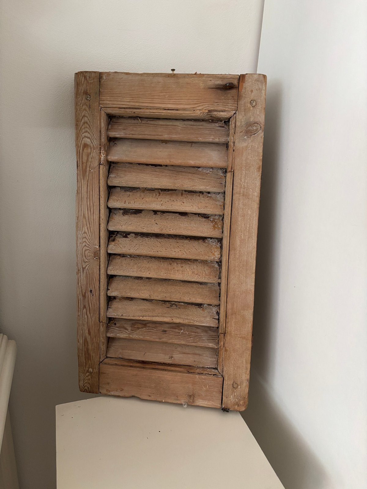 Antieke houten luik - decoratief of functioneel, Ophalen