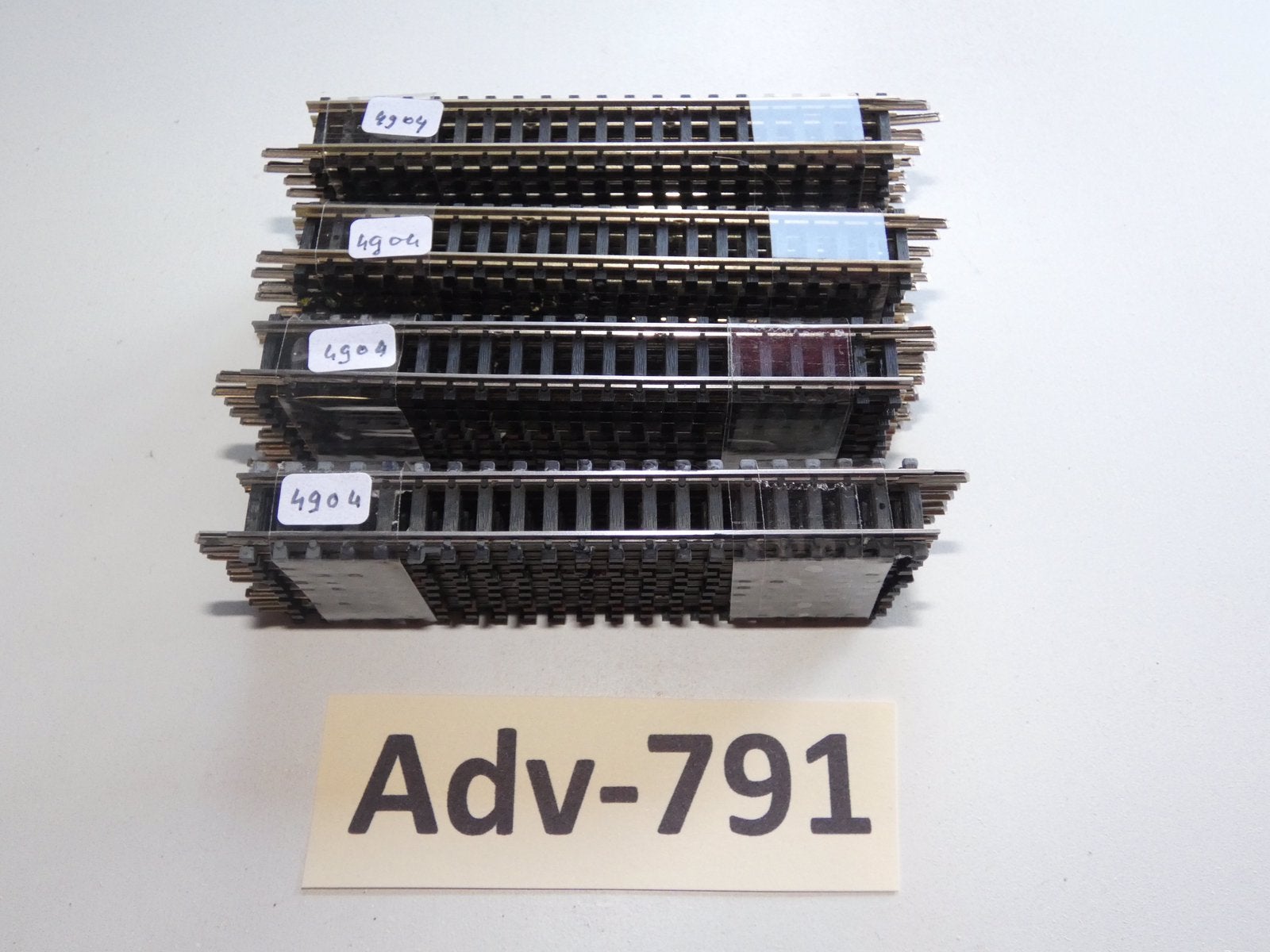 Adv-791 N Spoor Rechte Rails 14904 Minitrix, Gebruikt, Gelijkstroom, Trix, Rails