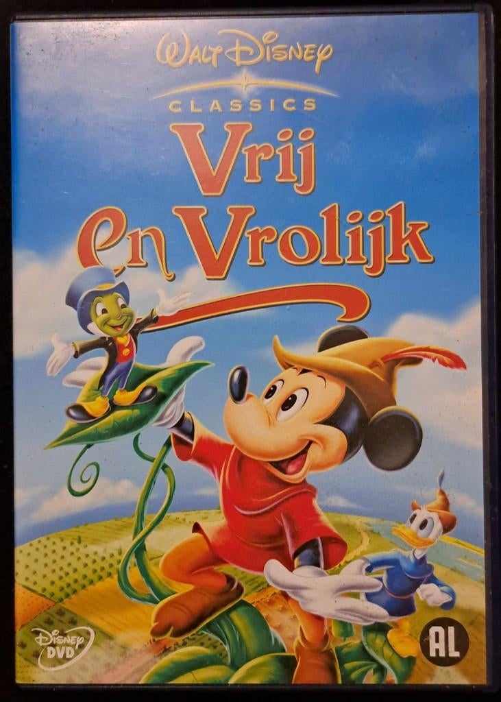 DISNEY DVD'S MELODY TIME VRIJ EN VROLIJK SO DEAR TO MY HEART, Alle leeftijden, Ophalen of Verzenden, Zo goed als nieuw, Film