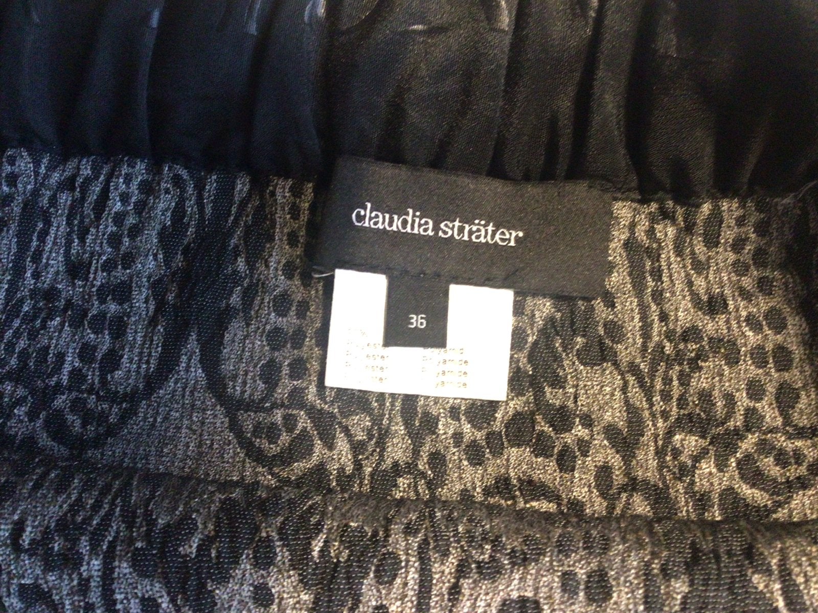 Claudia Sträter rok maat 36, zwart met goudkleurig patroon, Kleding | Dames, Zwart, Ophalen of Verzenden, Knielengte, Maat 36 (S)