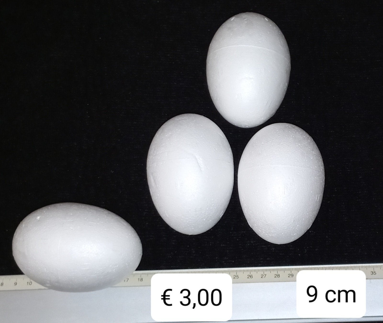 Styropor Eieren massief 9 cm, Ophalen, Nieuw, Pasen, Overige materialen