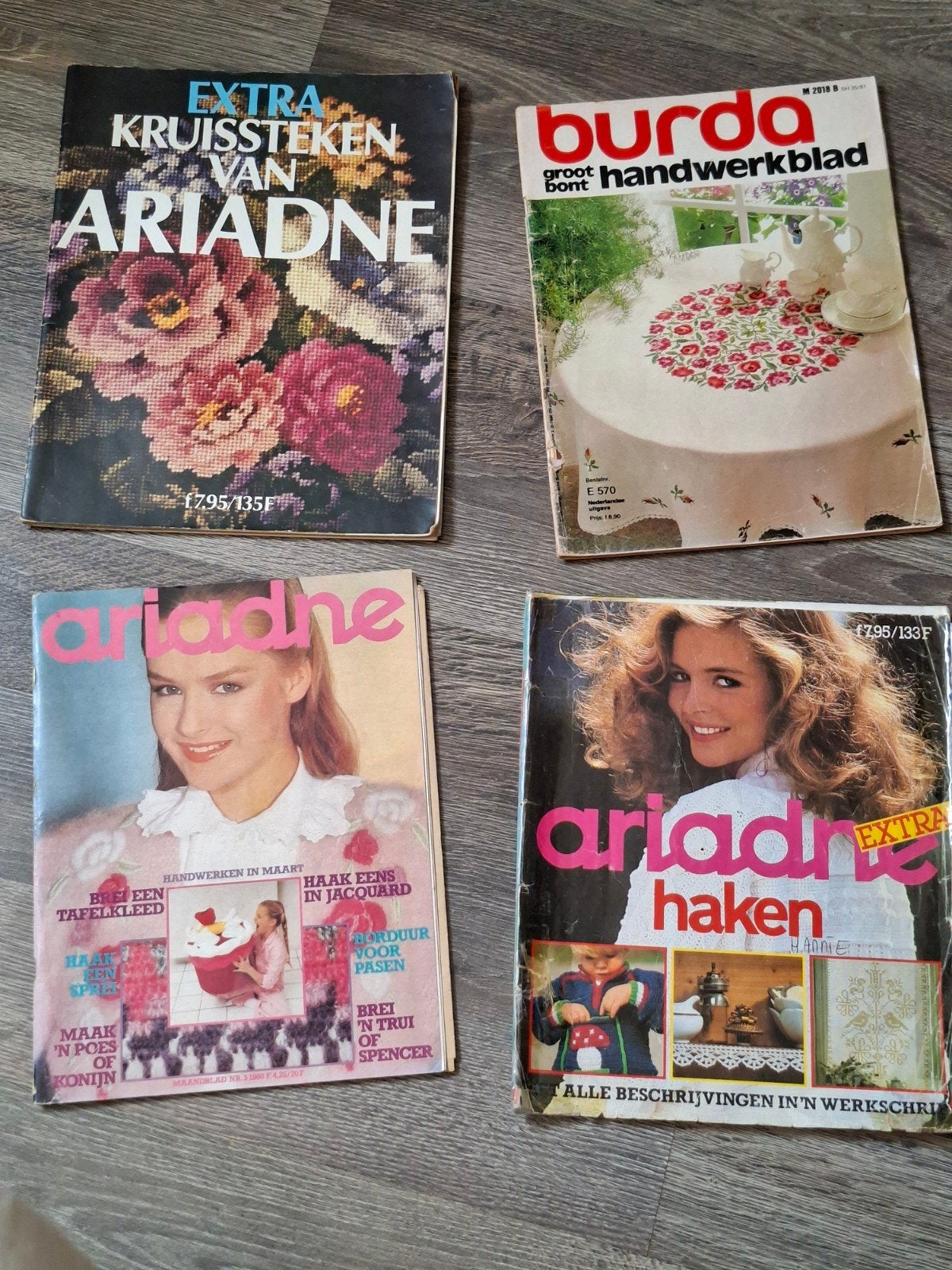 Ariadne & Burda Handwerkbladen - Kruissteken, Haken, Breien, Ophalen of Verzenden, Gebruikt, Overige typen