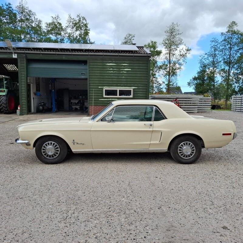 Oldtimer personenauto, Ford, Mustang, 1968, Automaat, Overige carrosserieën, Wit, Bedrijf