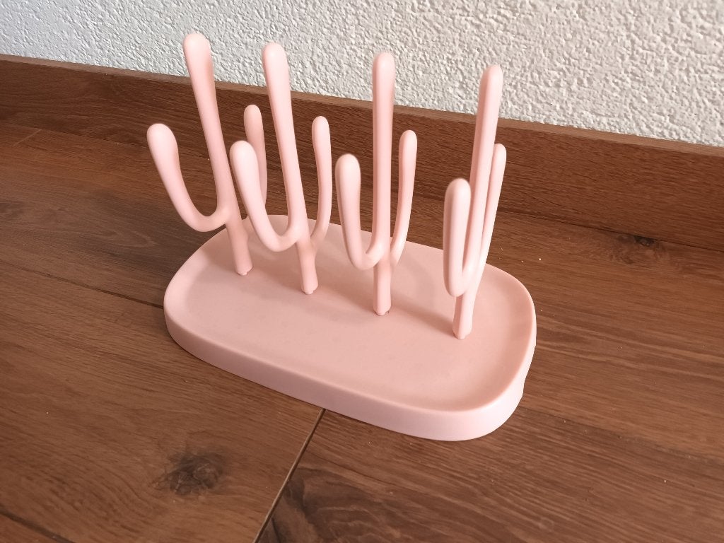 Babyfles droogrek flessen droog rek rekje baby flesjes roze, Ophalen of Verzenden, Gebruikt, Flessendroger