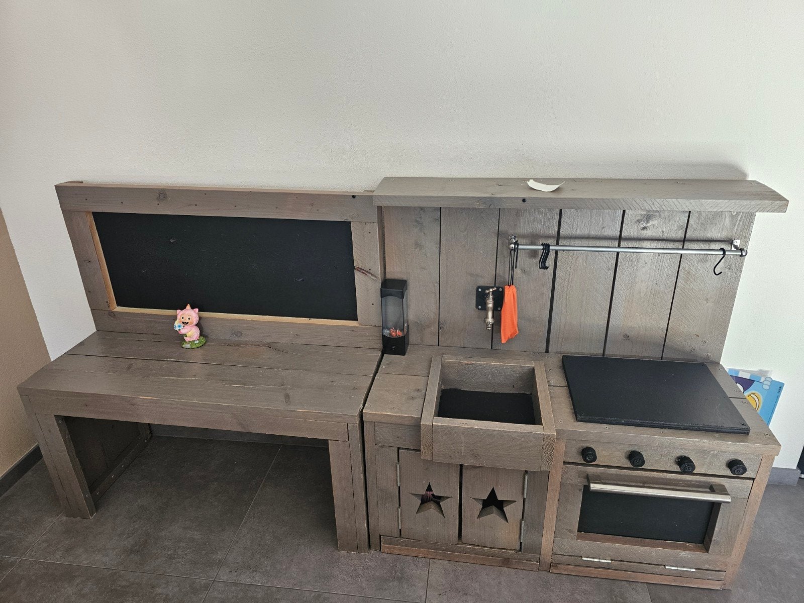 houten speel keuken met krijtblad, Kinderen en Baby's, Ophalen, Gebruikt, Hout, Speelkeuken