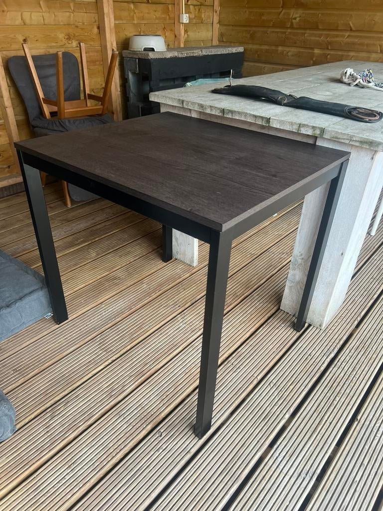 Uitschuifbare eettafel, Huis en Inrichting, Tafels | Eettafels, Ophalen, 100 tot 150 cm, 50 tot 100 cm, Zo goed als nieuw