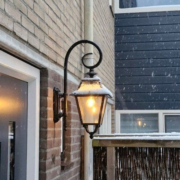 Klassieke wandlamp voor buiten, Tuin en Terras, Gebruikt, Minder dan 50 watt, Wandlamp, Ophalen of Verzenden