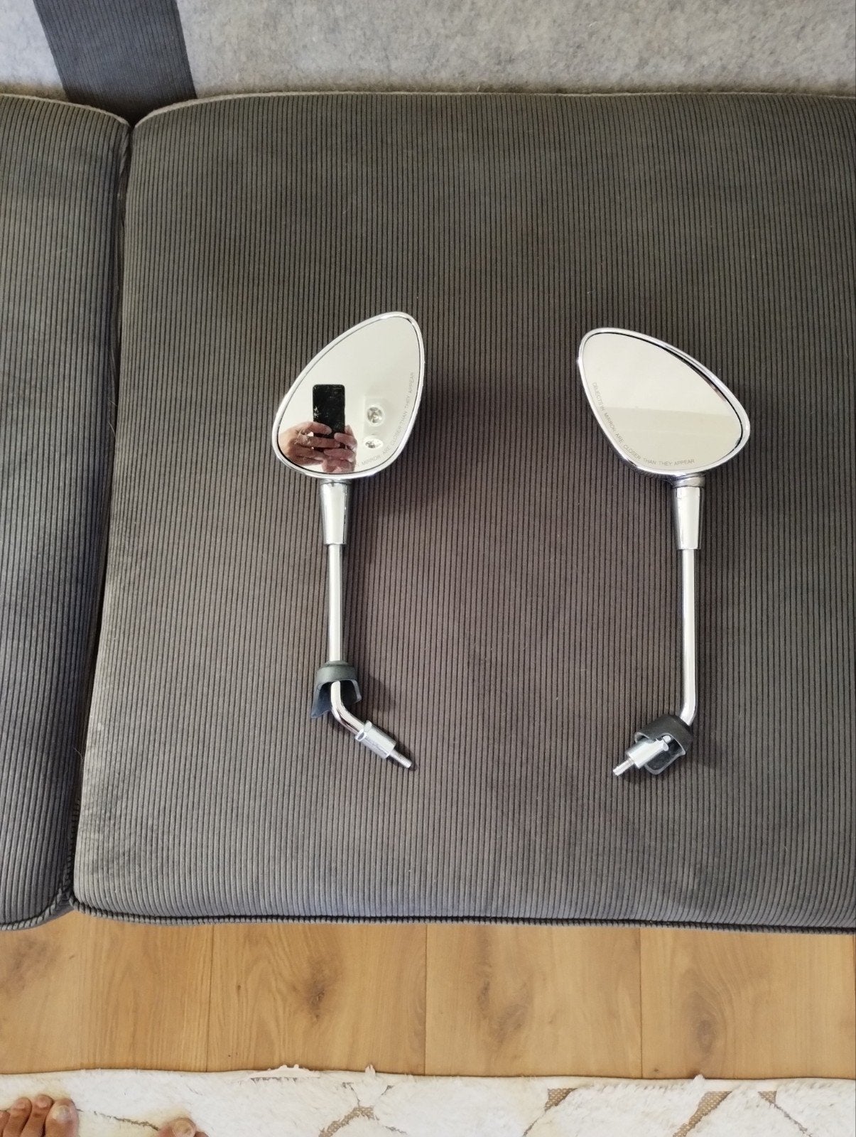 CHROME VESPA SPIEGELS, Ophalen, Benzine