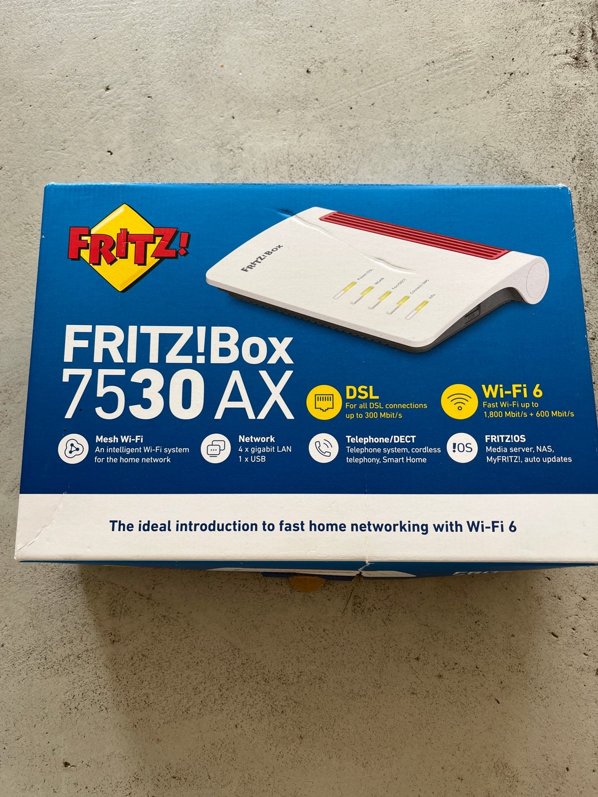 FRITZ!Box 7530 AX Wi-Fi 6 Router - Nieuw in doos, Computers en Software, Ophalen, Nieuw, Router