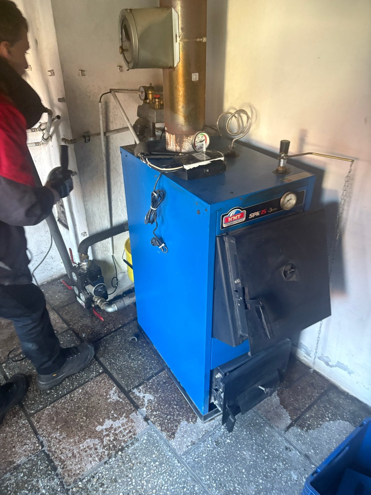 CV-ketel met boiler en toebehoren, Ophalen, Gebruikt, Cv-ketel of Combi-ketel, 60 tot 150 cm