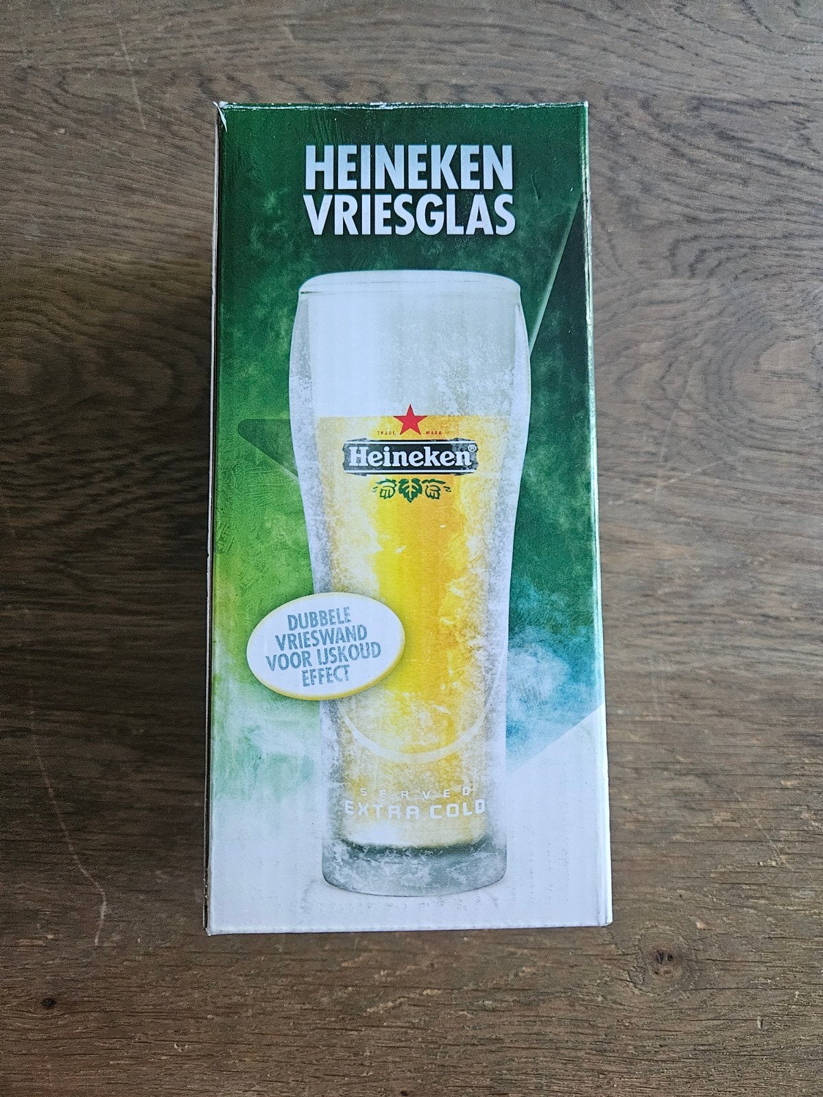Heineken Vriesglas - ijskoud effect, Verzamelen, Glas en Borrelglaasjes, Ophalen of Verzenden, Nieuw