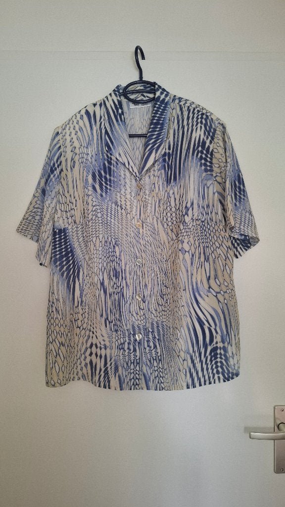 Blouse maat 46 evt. vintage oversized, Meerkleurig, Maat 42/44 (L), Ophalen of Verzenden, Zo goed als nieuw