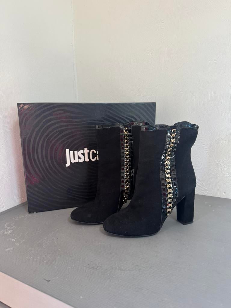 Just Cavalli pumps laarzen maat 36 met doos, Zwart, Ophalen of Verzenden, Zo goed als nieuw, Schoenen met hoge hakken