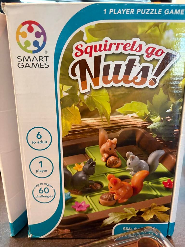 Smart Games Squirrels Go Nuts! puzzelspel, Ophalen of Verzenden, Gebruikt, Overige typen