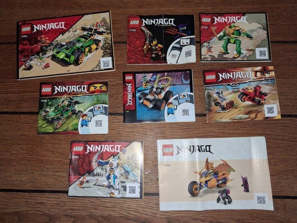 Lego Ninjago instructieboekjes handleiding