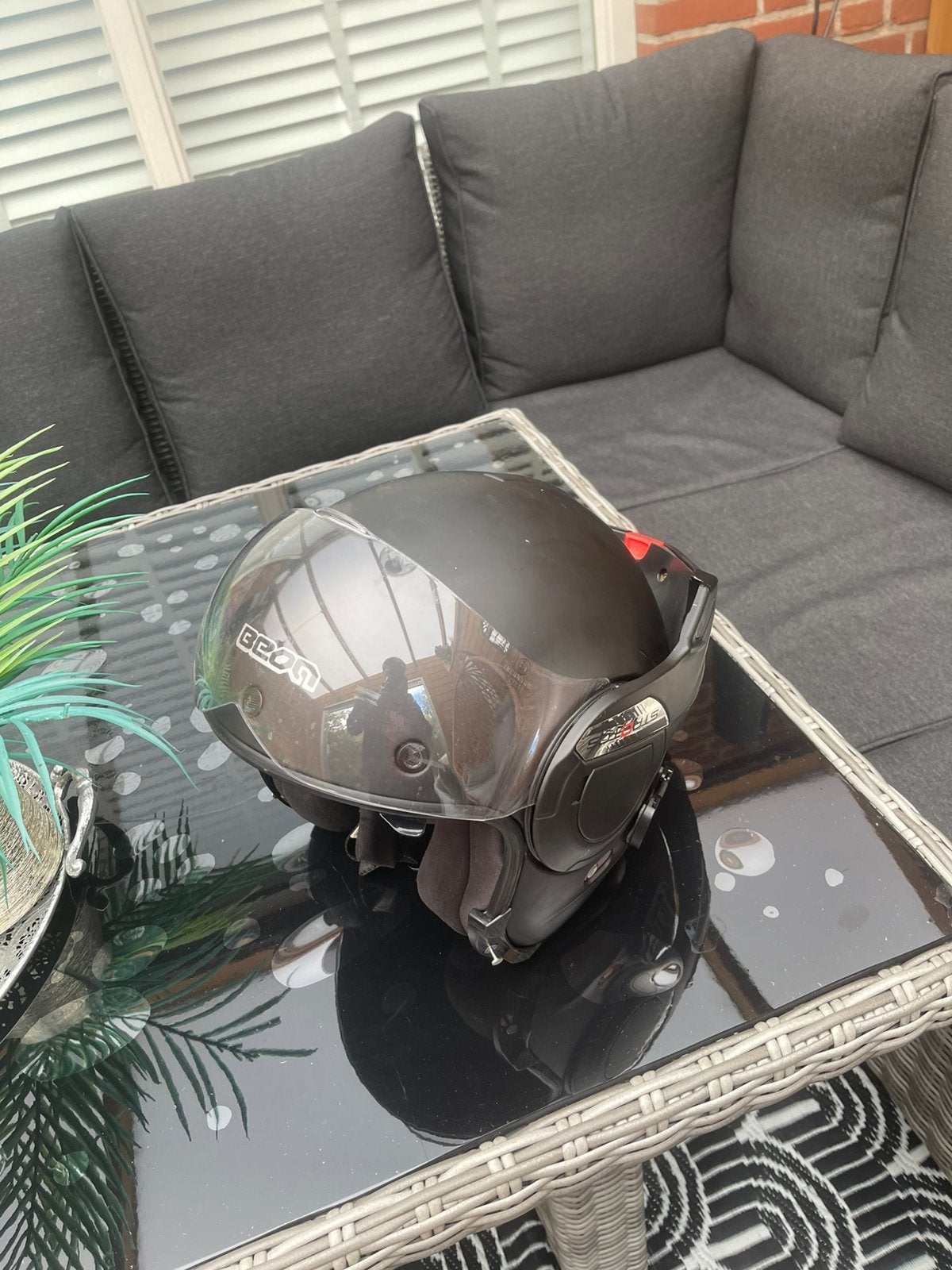 BEON B707 Stratos Motorhelm - Maat M, Ophalen, Zo goed als nieuw, Medium