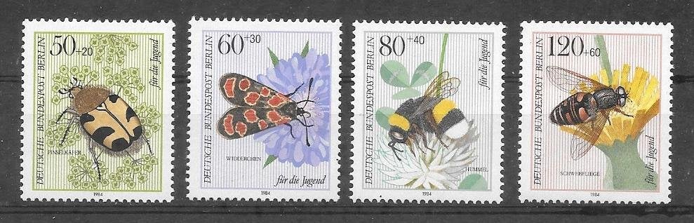 Duitsland - Berlijn 1984  Insecten, Verzenden, BRD, Postfris