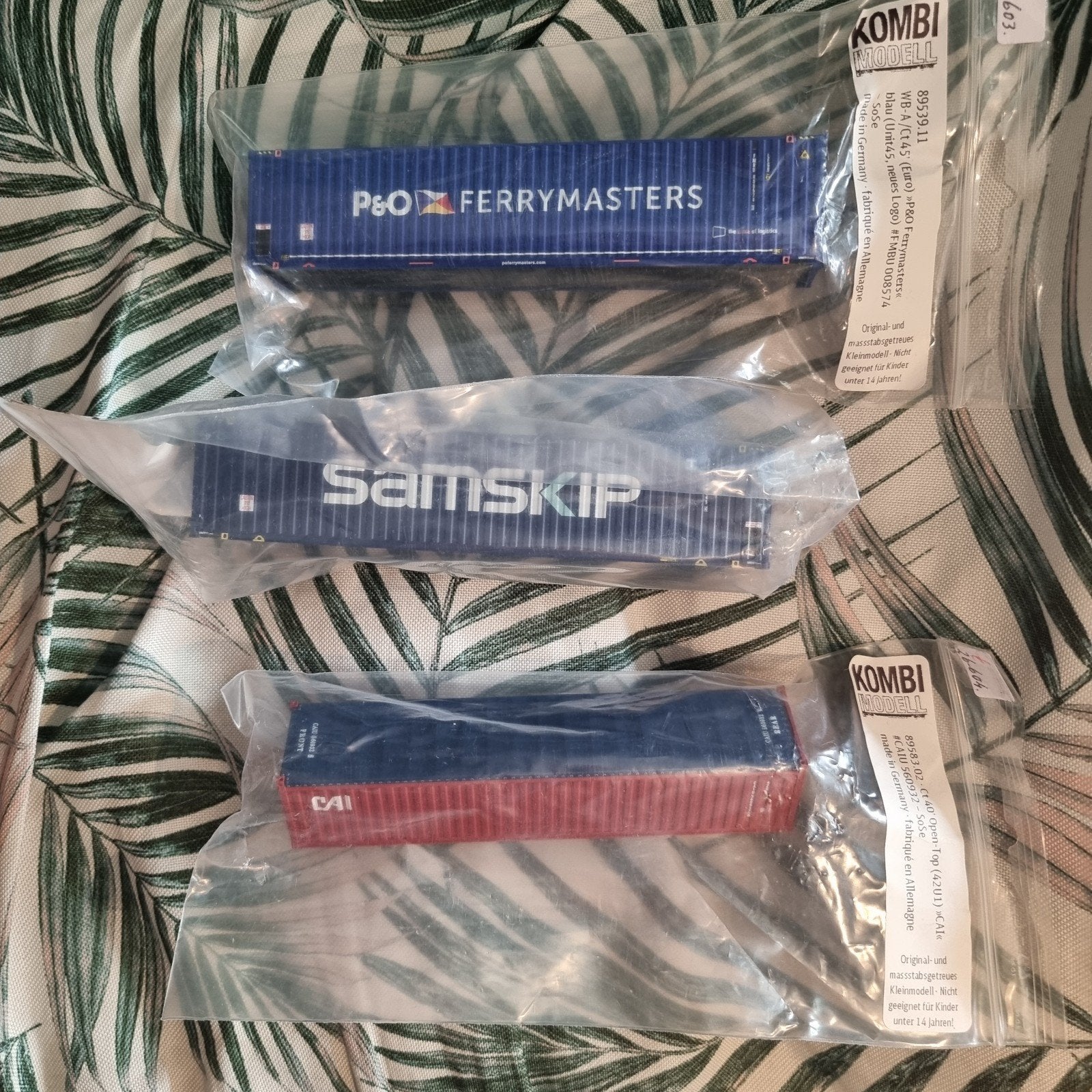 KOMBIMODELL CONTAINERS 1:87-H0, Ophalen of Verzenden, Nieuw, Overige merken