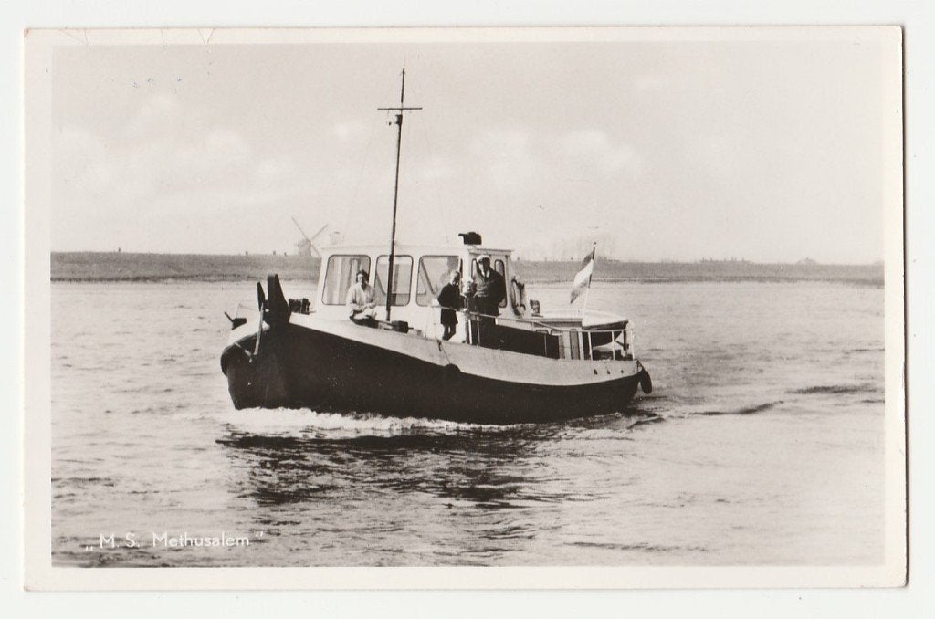 Binnenvaart.  M.S. Methusalem.    Varik.  Betuwe., Verzamelen, Ophalen of Verzenden, 1960 tot 1980, Ongelopen, Overige thema's