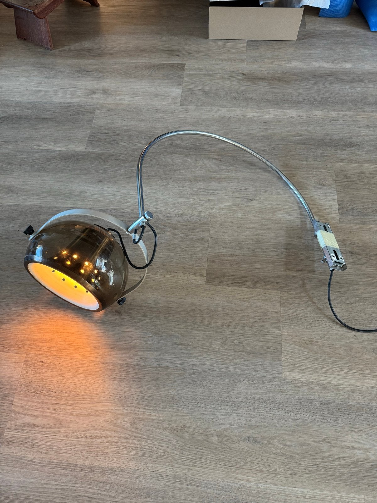 Vintage Space Age Wandlamp / Booglamp | Jaren '70 | Dijkstra, Ophalen