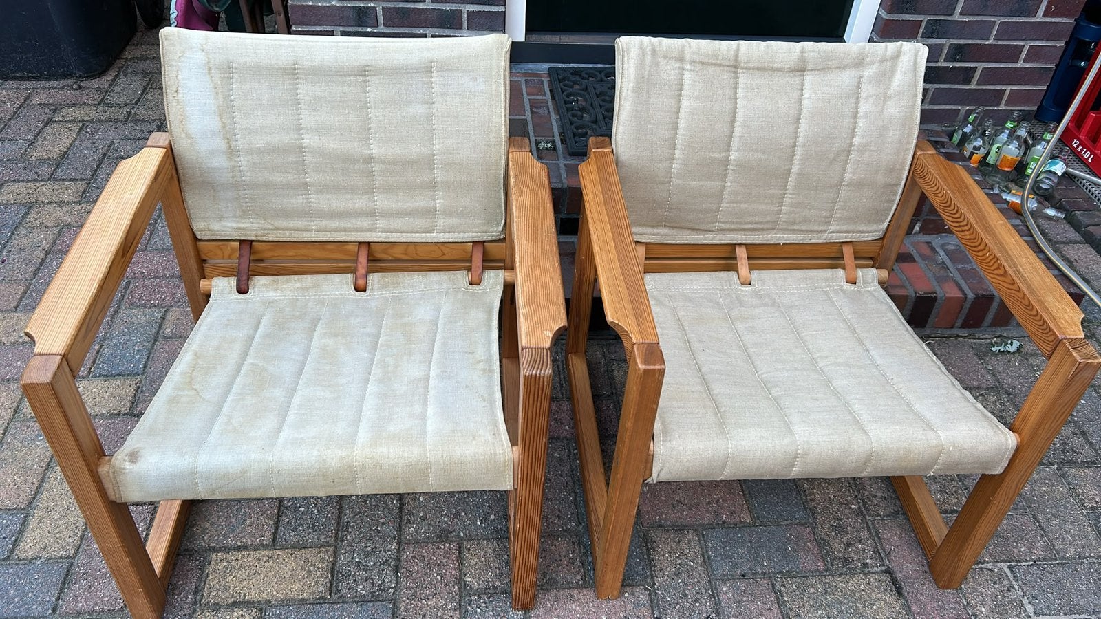 Creafort Safari Stoelen (Karin Meubring IKEA) - Hout & Stof, Huis en Inrichting, Gebruikt, Overige kleuren, Ophalen of Verzenden