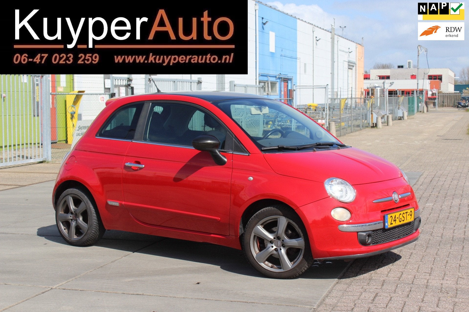 Fiat 500 1.4-16V Sport NETTE FIAT ,,NAP,, RIJKLAAR PRIJS, Auto's, Voorwielaandrijving, 101 pk, Gebruikt, 31 €/maand