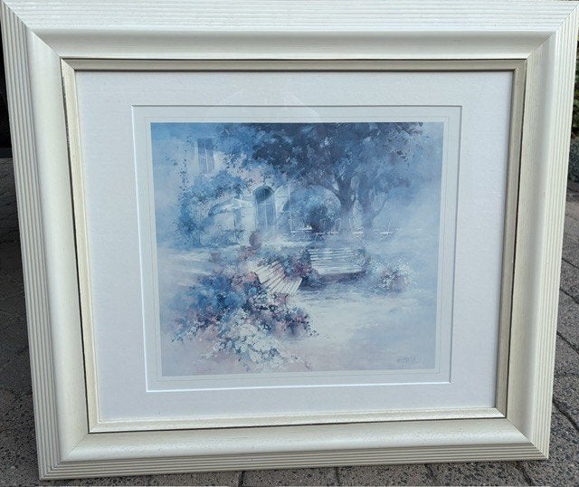 schilderij incl. witte lijst, Ophalen, Zo goed als nieuw, 75 tot 100 cm, Schilderij