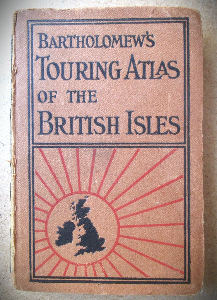 Atlas 1919~Bartholomew's Touring Atlas of the British Isles, Boeken, Atlassen en Landkaarten, Gelezen, Overige atlassen, Verenigd Koninkrijk