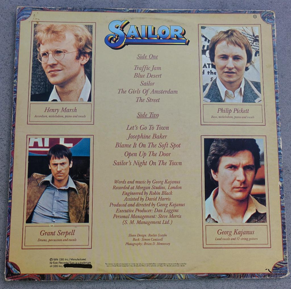 sailor - LP, Inclusief binnenhoes, Ophalen of Verzenden, Zo goed als nieuw, 12 inch