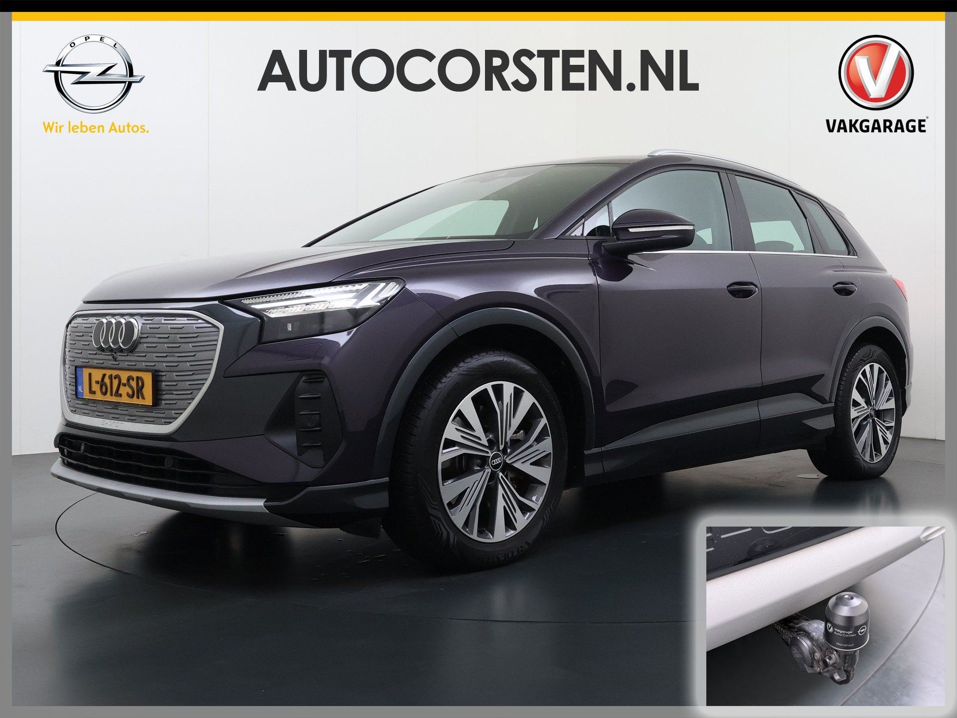 Audi Q4 e-tron 40 82kWh Trekhaak Matrix Led 19" Sportst.+Ver, Automaat, Gebruikt, Origineel Nederlands, 420 min