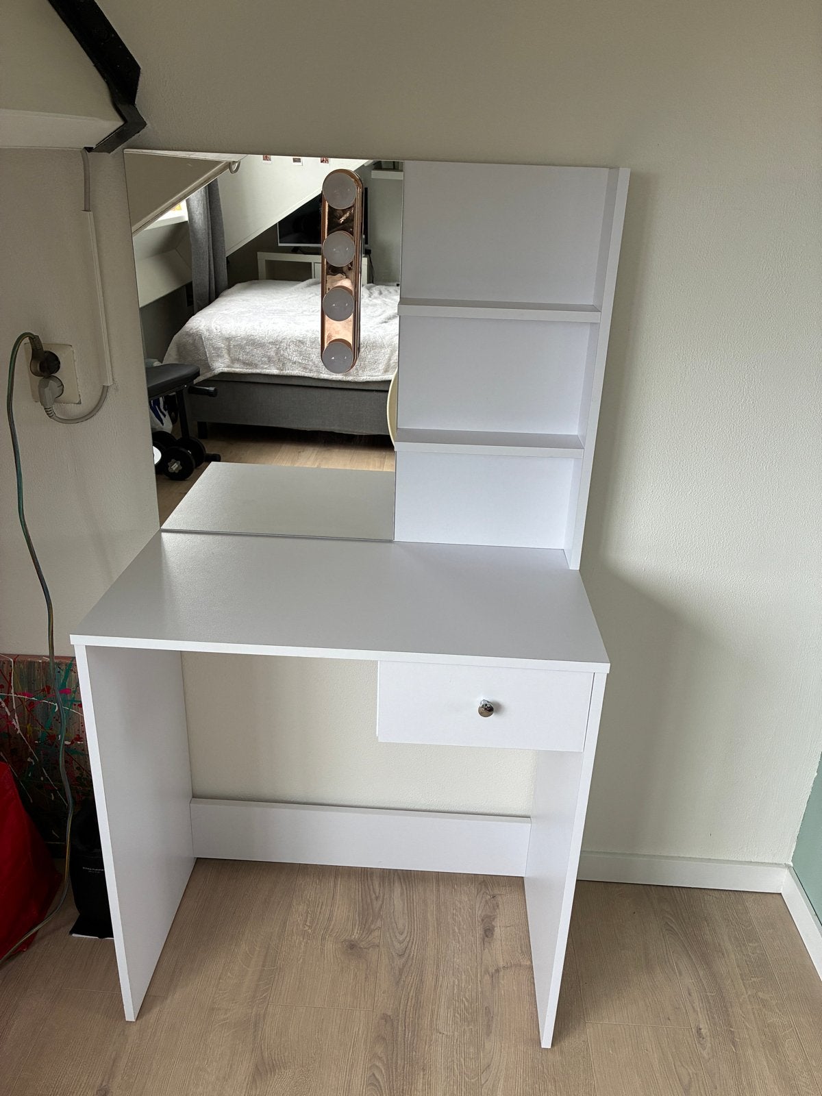 Make-up tafeltje met verlichting (verlichting kan eraf), Ophalen, 100 tot 150 cm, 50 tot 100 cm, Zo goed als nieuw