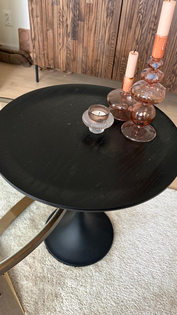 Salontafeltje zwart, Ophalen, Minder dan 50 cm, Gebruikt, 50 tot 75 cm