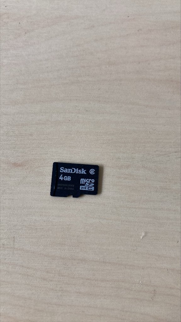 SanDisk 4gb, Audio, Tv en Foto, MicroSDHC, Gebruikt, SanDisk, Ophalen of Verzenden