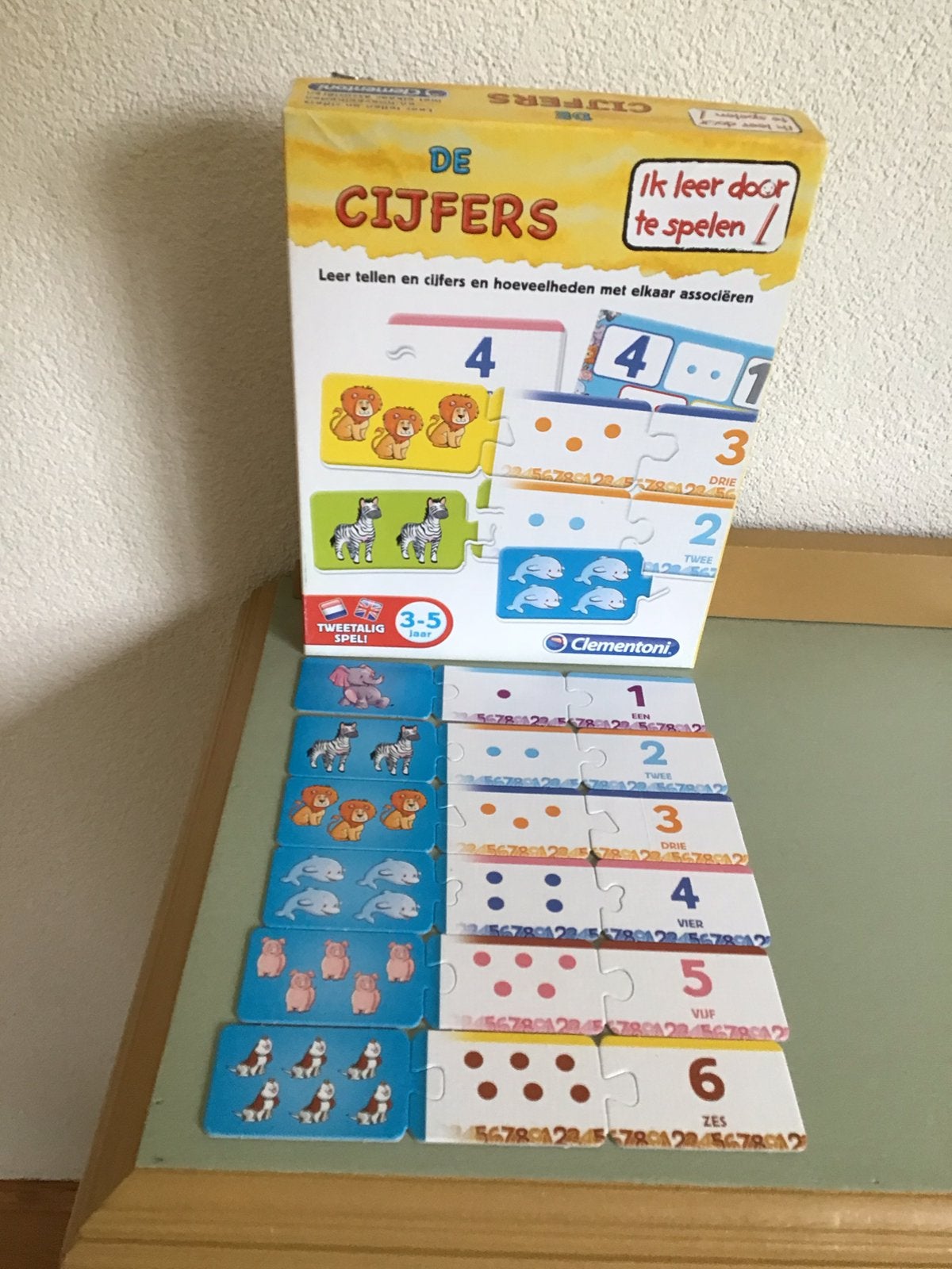 Clementoni De Cijfers ik leer door te spelen 3-5 jaar, Ophalen of Verzenden, Zo goed als nieuw, Puzzelen