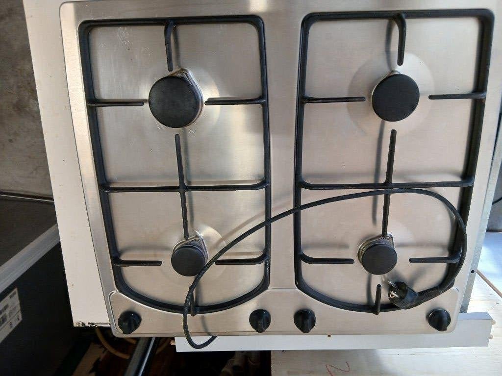 gaskookplaat Pelgrim inbouw 4 pits electr ontsteking 50 euro, Ophalen, Gebruikt, 50 tot 100 cm, Minder dan 100 cm