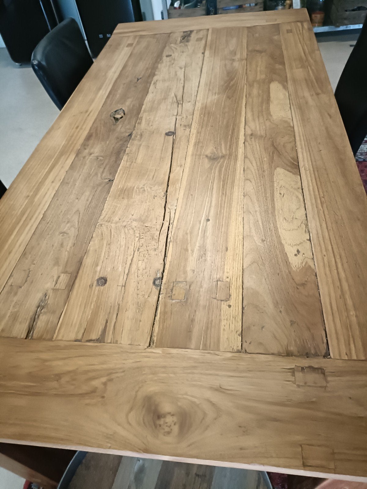 Teakhouten eettafel, Ophalen, Gebruikt, Teakhout, 50 tot 100 cm
