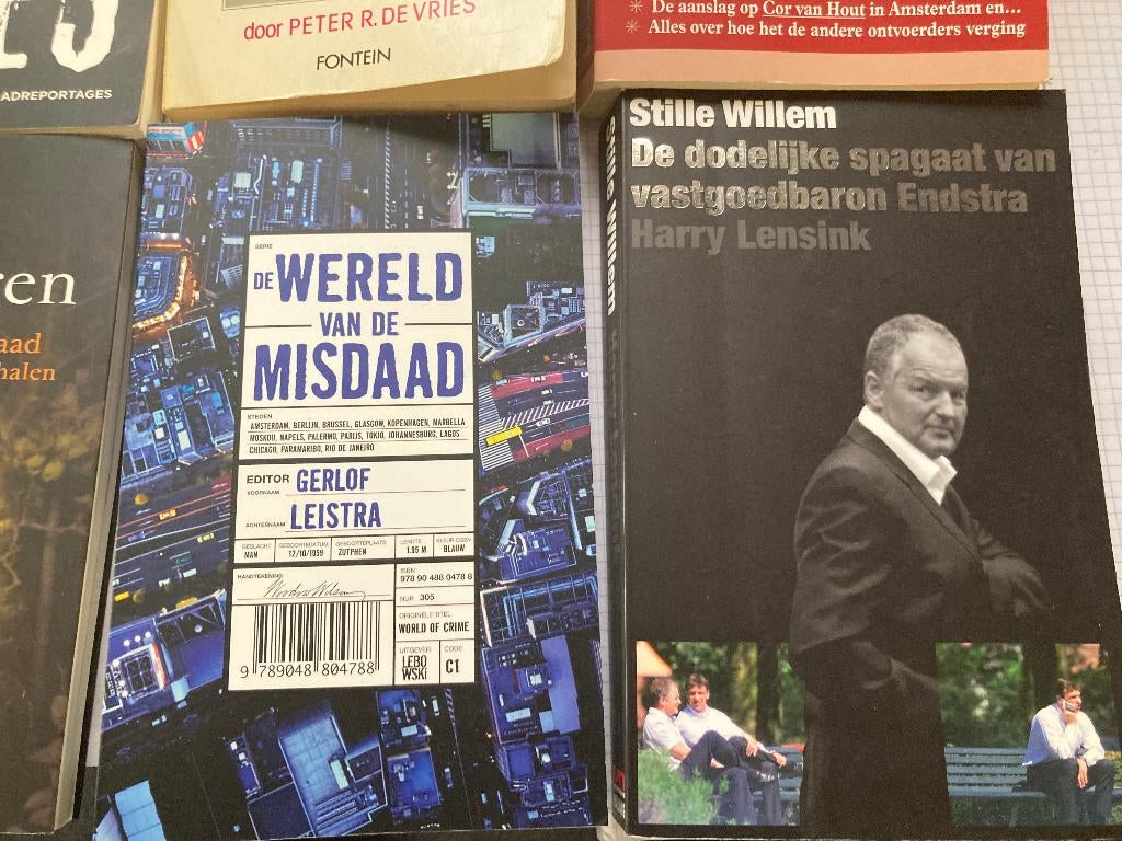 14 Misdaadboeken door Peter R. de Vries en andere zie lijst, Ophalen of Verzenden, Gelezen