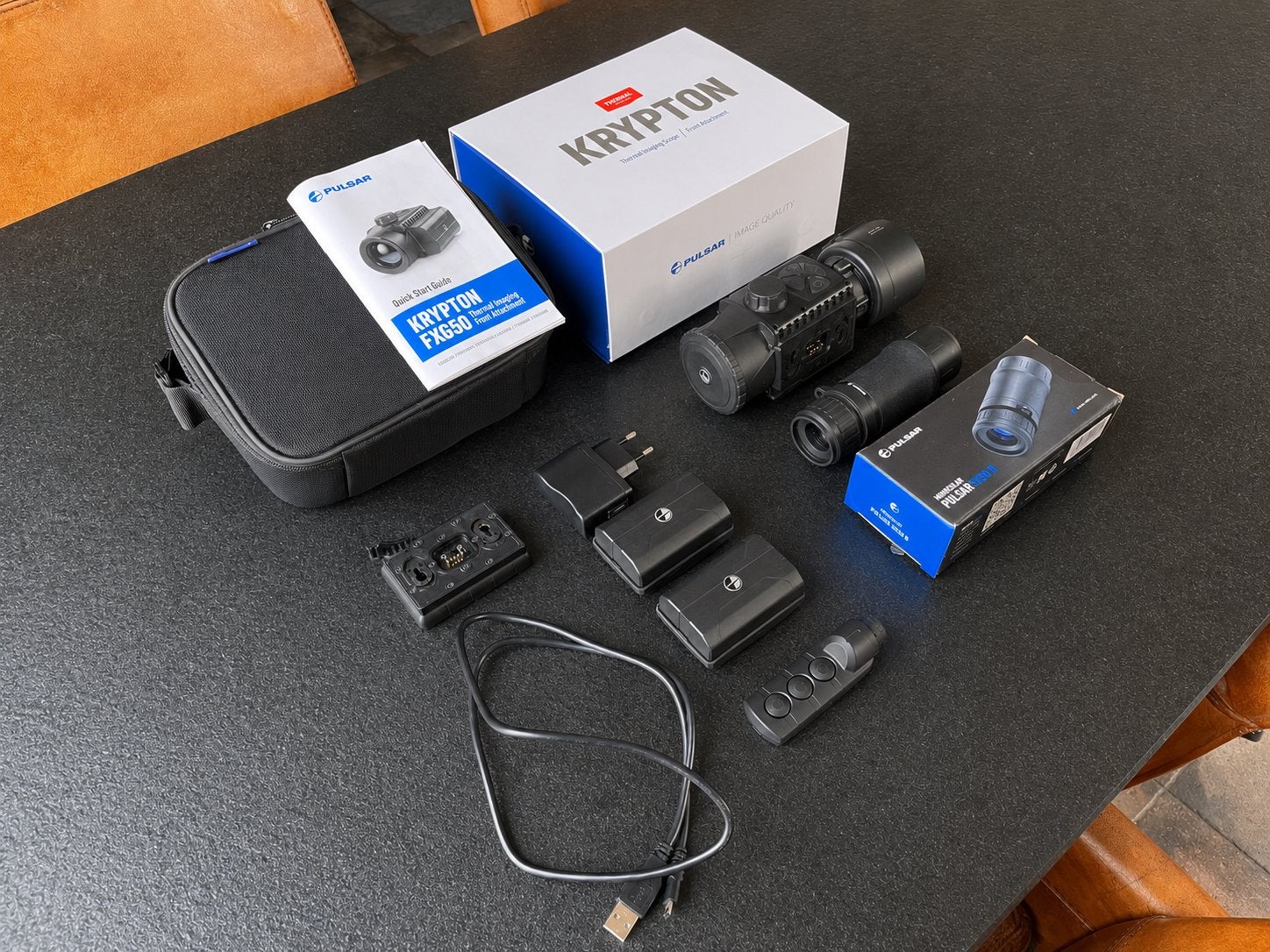 Pulsar Krypton XG50 + 5x30B + Rusan adapter, Minder dan 8x, Ophalen of Verzenden, Zo goed als nieuw, Overige typen