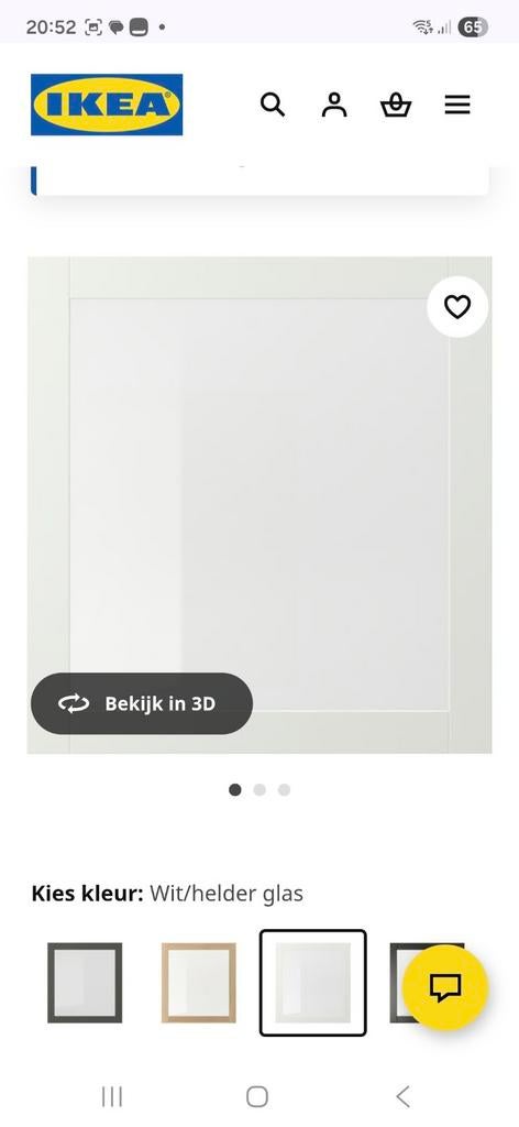 Glassvik vitrinedeur voor Ikea Besta  kast zgan, Huis en Inrichting, Ophalen, Zo goed als nieuw