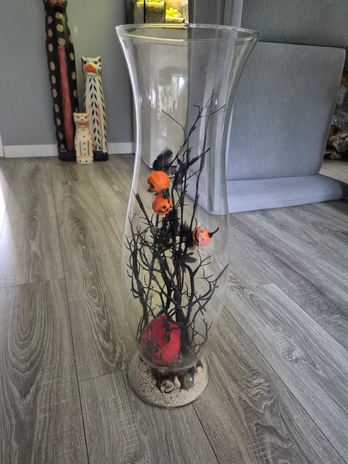Halloween decoratie vaas 60cm - griezelig en sfeervol, Meerkleurig, Overige stijlen, Ophalen of Verzenden, Zo goed als nieuw