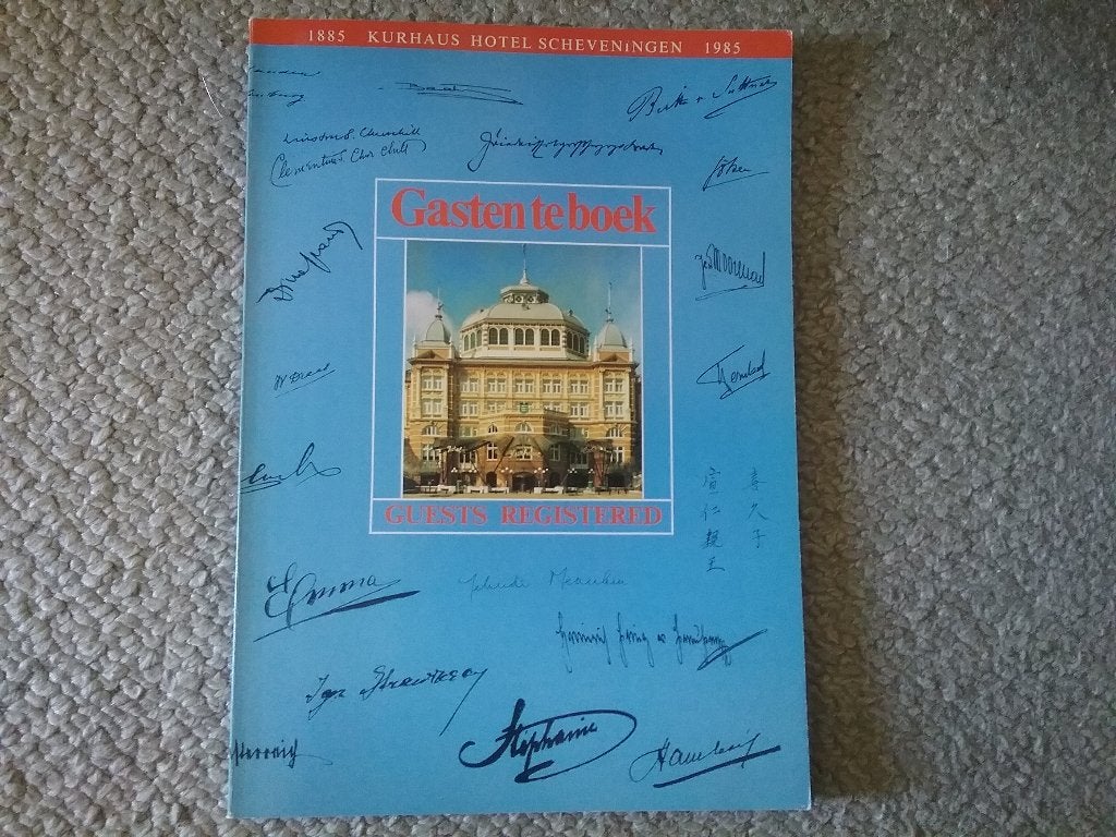Kurhaus Hotel Scheveningen 1885-1985 - Gastenboek (1985), Ophalen of Verzenden, Zo goed als nieuw
