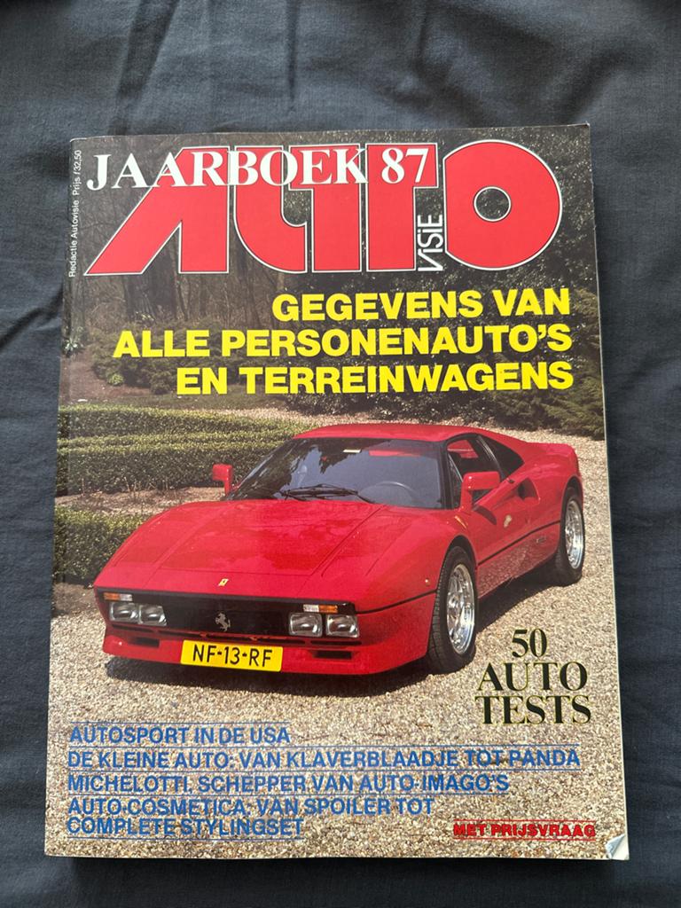 Jaarboek Auto Visie 1987 - Gegevens Personenauto's, Ophalen of Verzenden, Gelezen, Algemeen