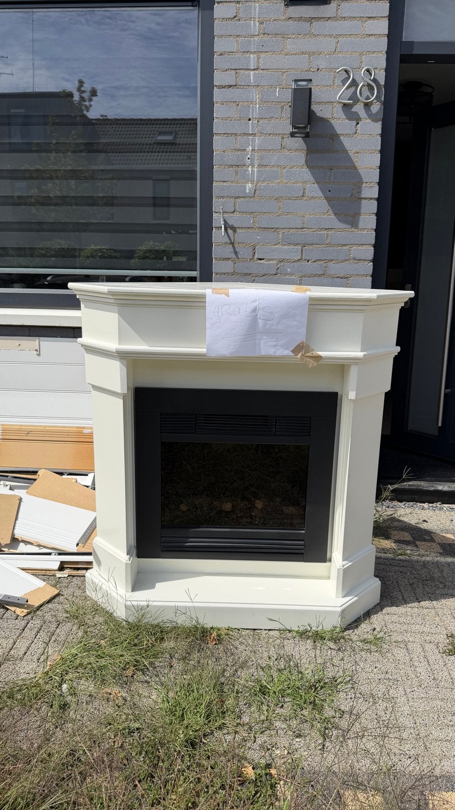 Hoek openhaard - Vandaag gratis af te halen in Spijkenisse, Huis en Inrichting, Haarden, Ophalen, Gebruikt, Geen idde, Overige soorten