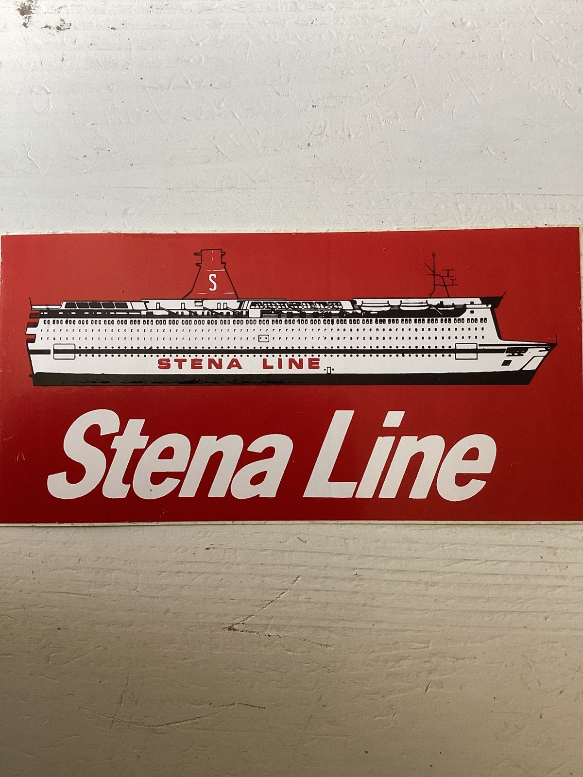 Sticker Stena Line, Verzenden, Zo goed als nieuw