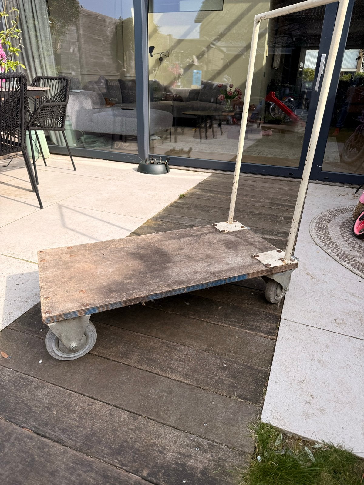 Zeer stevige transportkar met handvatten, Doe-het-zelf en Verbouw, Ophalen, Gebruikt, Transportkar