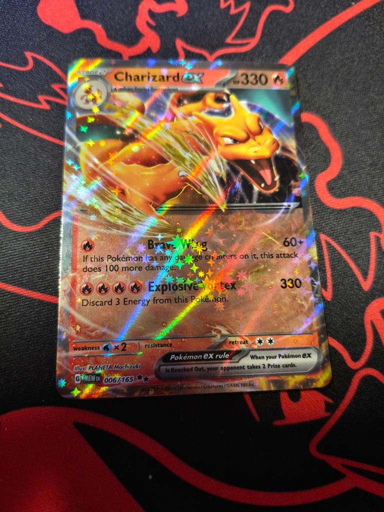 Charizard EX 006/165 van 151 serie, Hobby en Vrije tijd, Verzamelkaartspellen | Pokémon, Ophalen of Verzenden, Nieuw